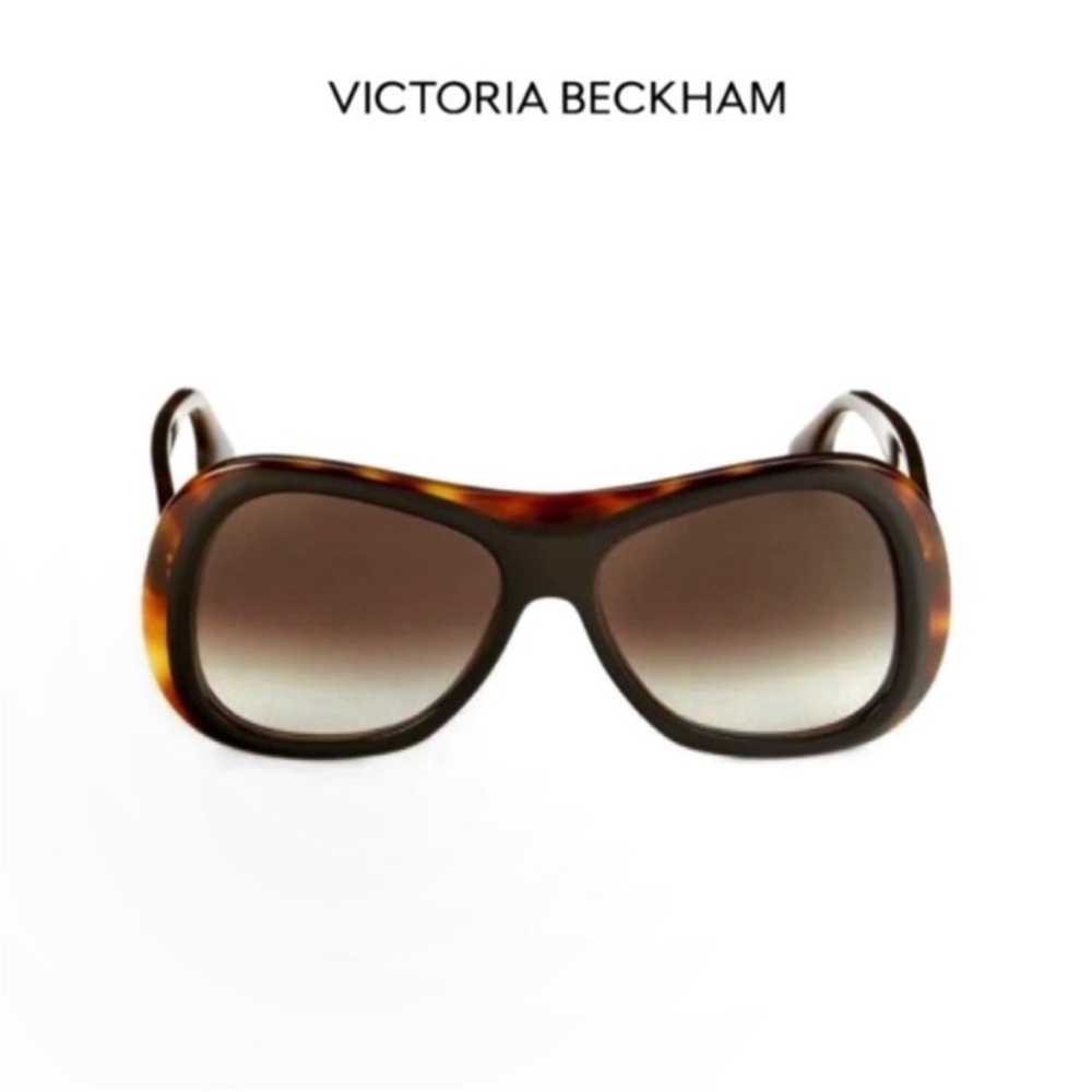 Victoria Beckham Tortoise Brown Oversized Sunglasses